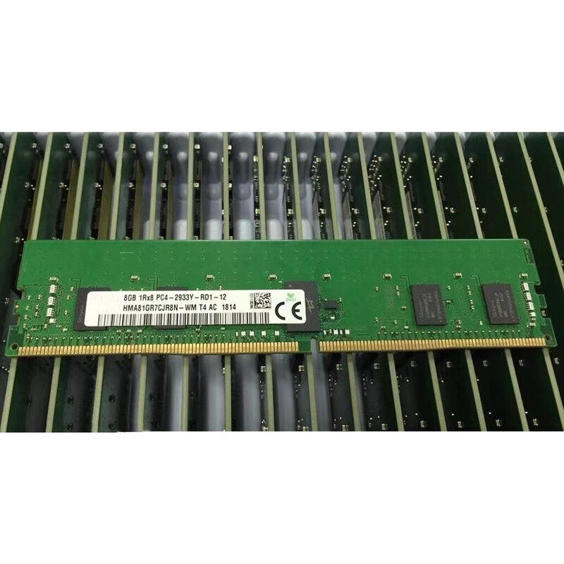 1ชิ้น RAM 8GB 8G PC4-2933Y DDR4 ECC REG RDIMM หน่วยความจำเซิร์ฟเวอร์คุณภาพสูงจัดส่งเร็ว
