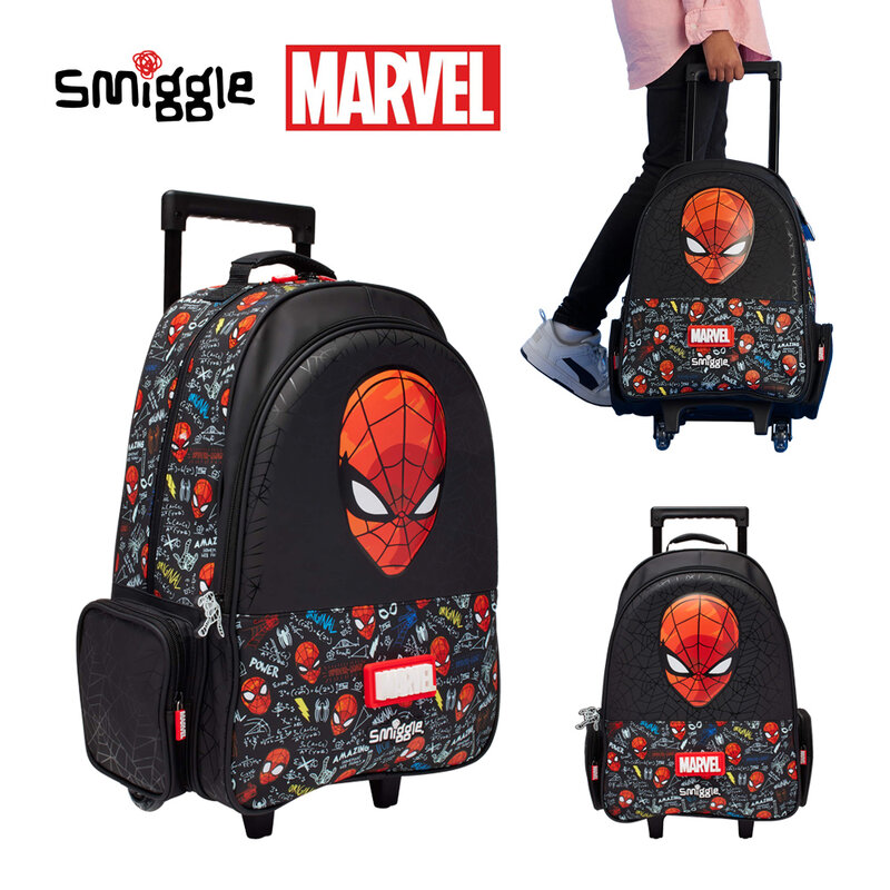 Disney tureMouse-Sac à Dos à Roulettes pour Enfant, Cartable SR Smighidden MARVEL Spider-Man, Offre Spéciale