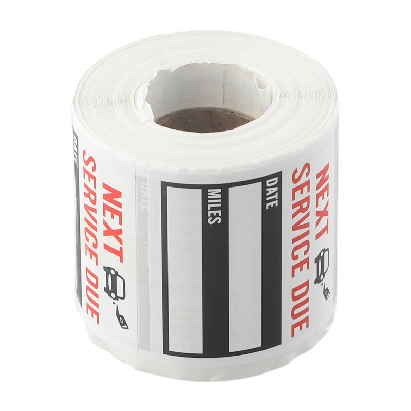 1 rotolo 300 pezzi etichette cambio olio servizio promemoria adesivi trasparente Lite Sticker Pack 2 x2inch Low Tact adesivo foglie senza residui