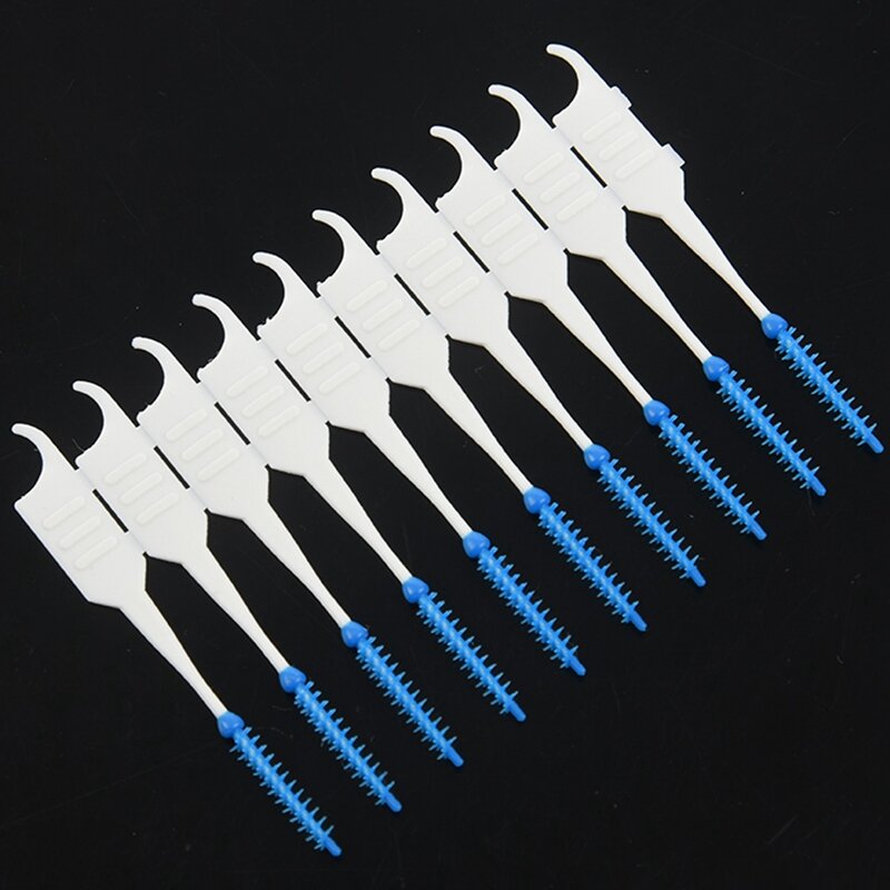 120Pcs denti stuzzicadenti filo interdentale seleziona spazzolino interdentale Stick Tooth Clean