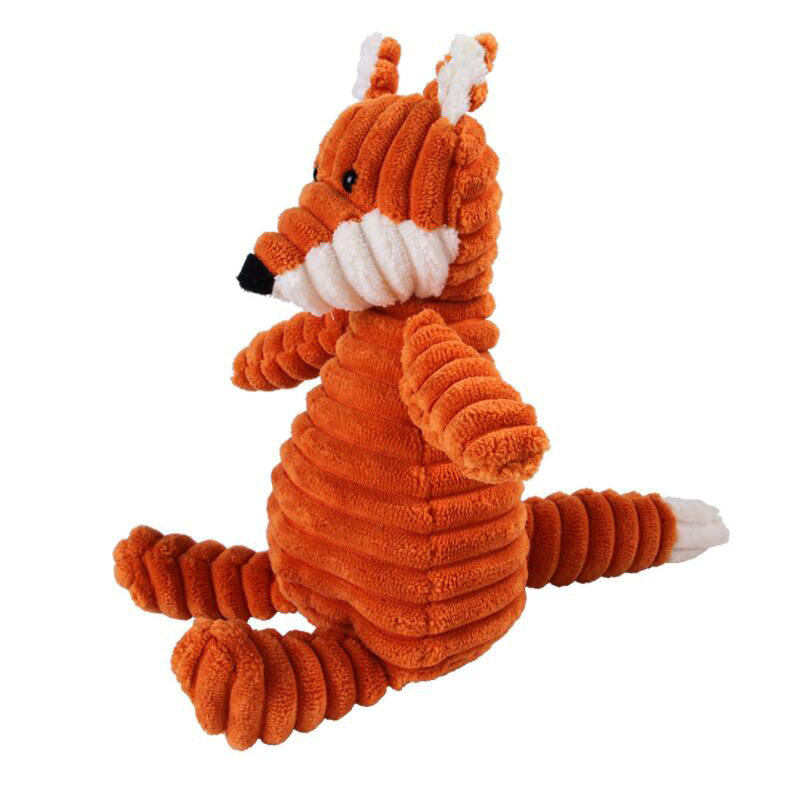 ตุ๊กตาสุนัขของเล่นรูปร่างสัตว์กัดของเล่น Squeaky Corduroy สุนัขของเล่นสำหรับสุนัขขนาดเล็กลูกสุนัขสัตว์เลี้ยงอุปกรณ์การฝึกอบรม