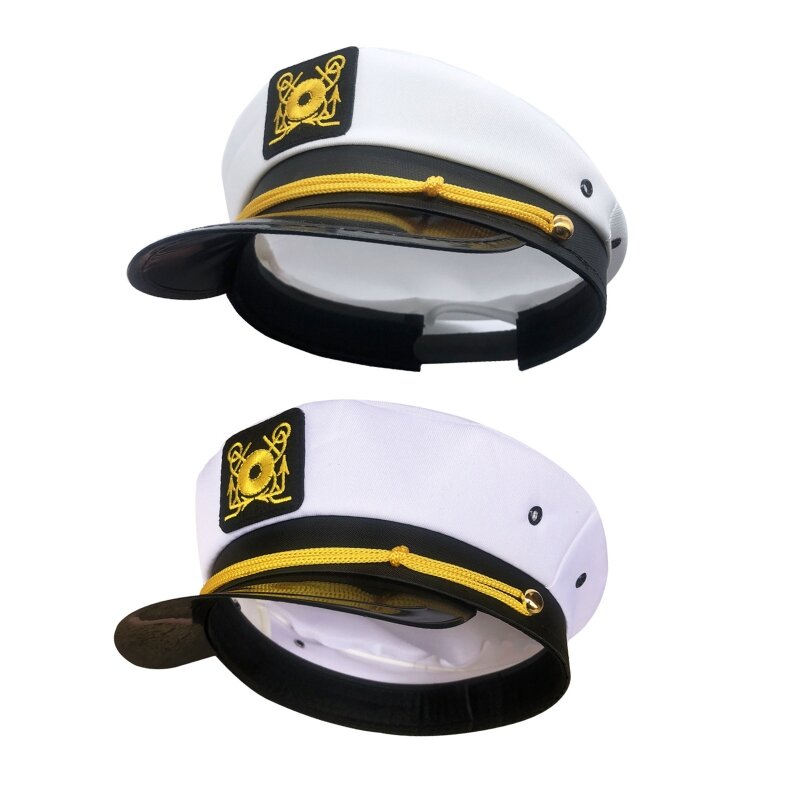 刺繍入り軍事帽子ヨットボート船長船セーラーキャプテン帽子友人用