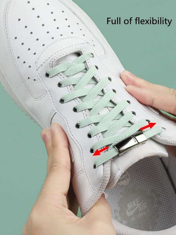 Nieuwe Upgrade Magnetische Gesp Latex Rubber Band Elastische Veters Sneakers Veters Zonder Koppelverkoop Kind En Volwassenen Zijn Beschikbaar Shelaces