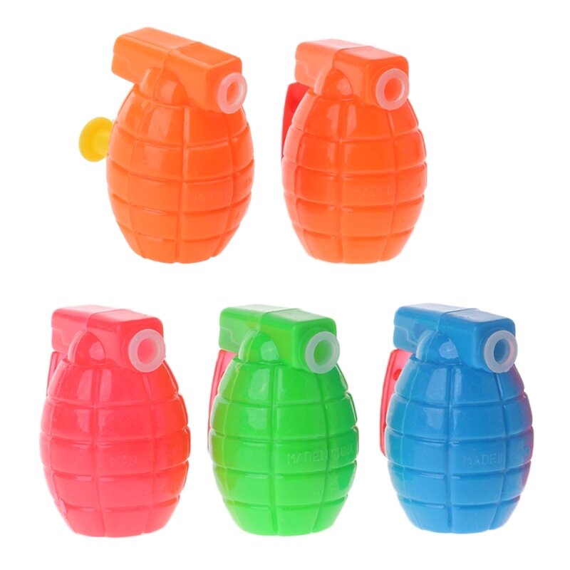 HUYU-Mini pistolas agua con forma granadas plástico para niños, recuerdos fiesta cumpleaños, nuevo
