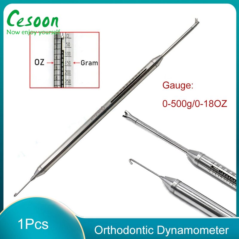 1 Stuks Tandheelkundige Orthodontische Dynamometer Spanning Meter Kracht Orale Meter Elastische Band Beugels Meetinstrument Autoclavable