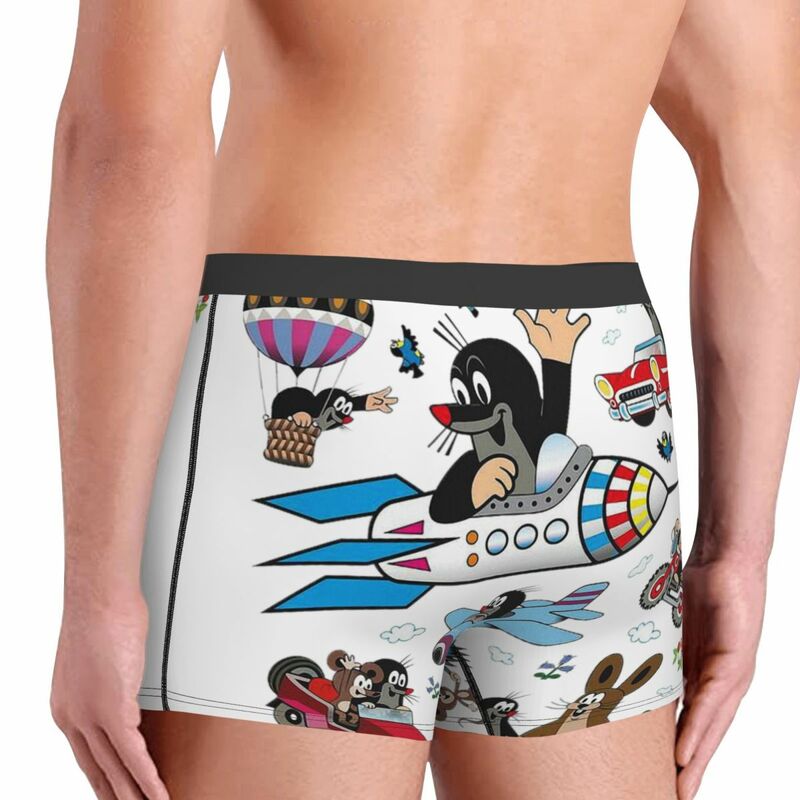 Krtek Little Maulwurf Men's Boxer Briefs, Highly Breathable Underpants,High Quality 3D Print Shorts Gift Idea
