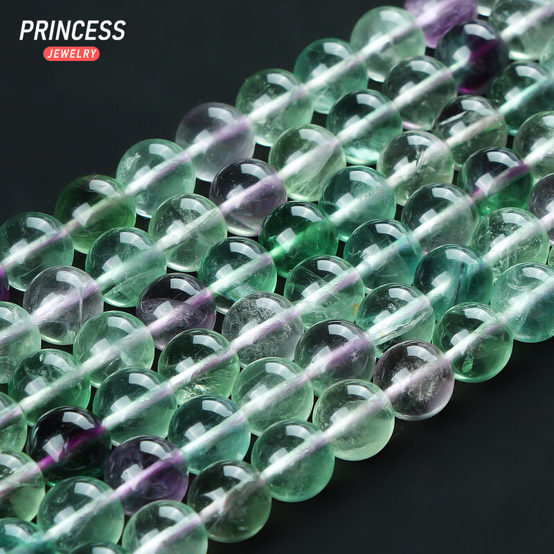 A + perle di pietra di Fluorite colorate naturali per gioielli che fanno collana di bracciali accessori fai da te 6 8 10mm