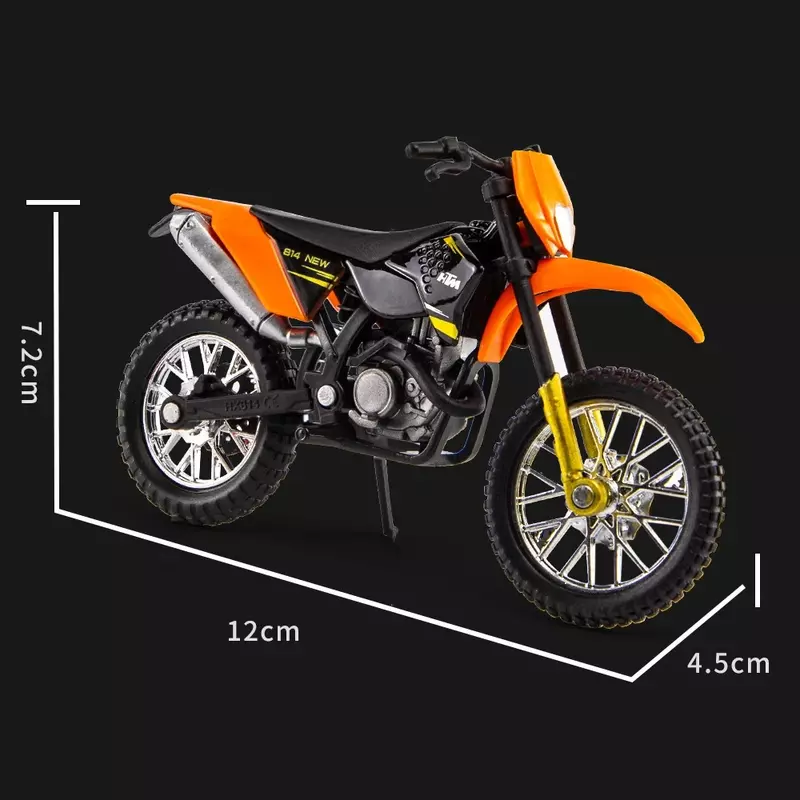 450 SX-F motor Aloi Model 1:18 diecast portabel balap jari sepeda motor koleksi simulasi mainan untuk anak-anak