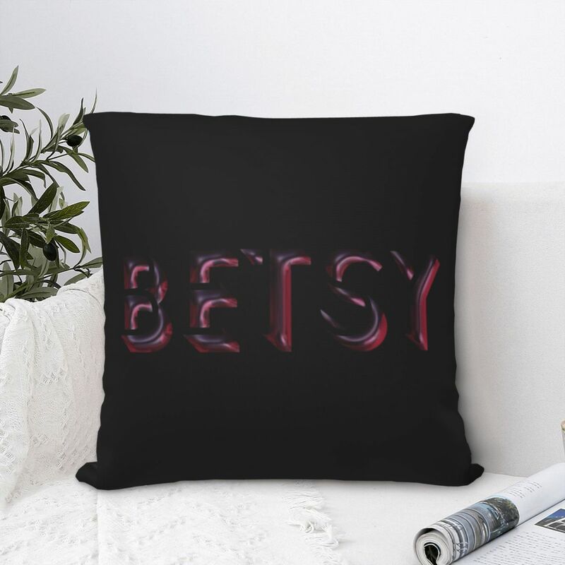 Betsy Sticker-funda de almohada cuadrada de poliéster, decoración de cojín de terciopelo, cómoda, para sofá y hogar
