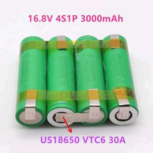 Bateria personalizada da chave de fenda, bateria do elétrodo, 3000mAh, 30 ampères, 3s1p 4s1p 5s1p 4s1p 4s2p 5s2p 5s2p