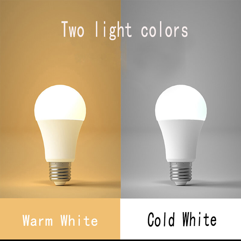 Ampoule de budgétaire à LED, lampe à économie d'énergie, blanc chaud et froid, DC12V, 20W, 18W, 15W, 12W, 9W, 6W, 3W, lot de 10 pièces