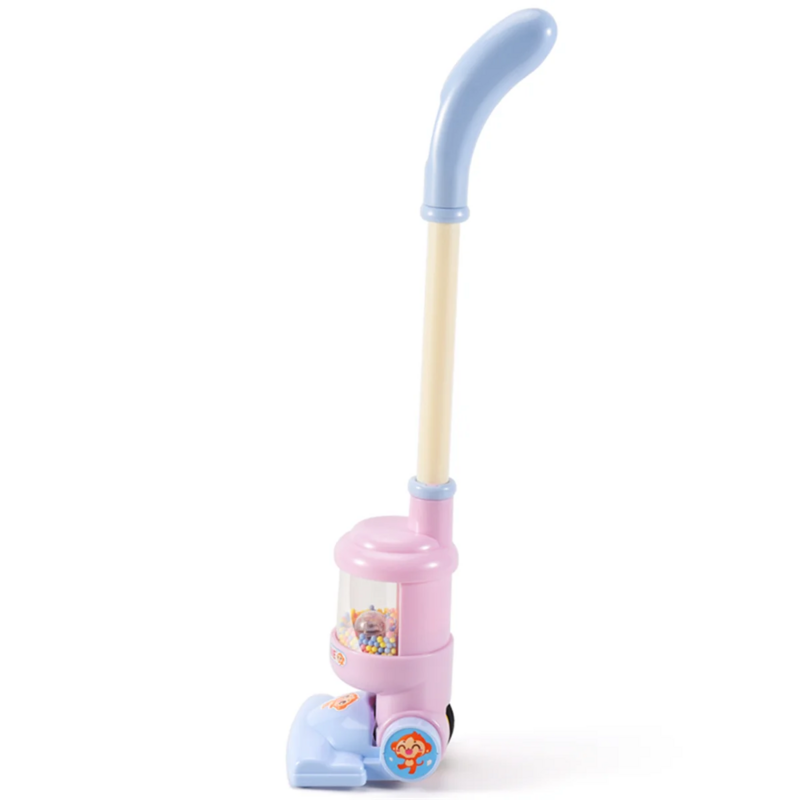 Aspiradora eléctrica de juguete para niños, Colector de vacío de simulación, juguete educativo de limpieza de simulación, azul
