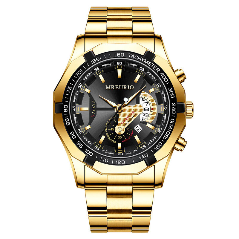 Novo relógio de moda para homens marca superior luxo aço inoxidável cinta casual negócios quartzo relógios de pulso relógio masculino transporte da gota