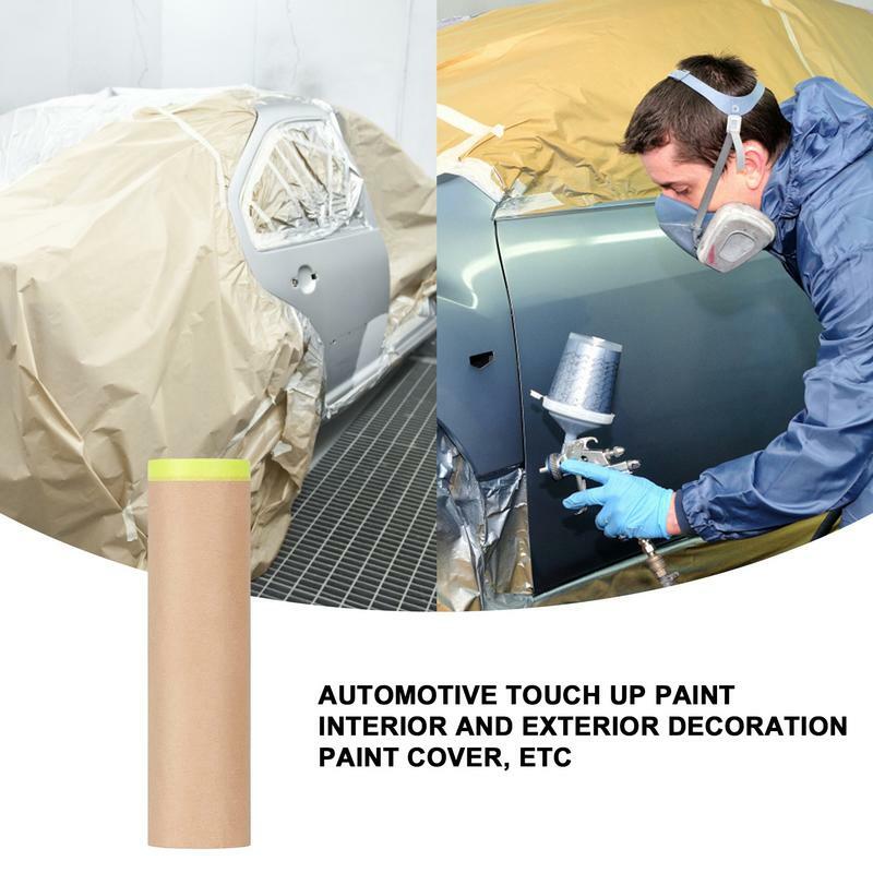 Proteção da mobília do carro que cobre a fita da pintura de papel drapeja o papel longo que mascara o papel automotivo da proteção para o assoalho da mobília