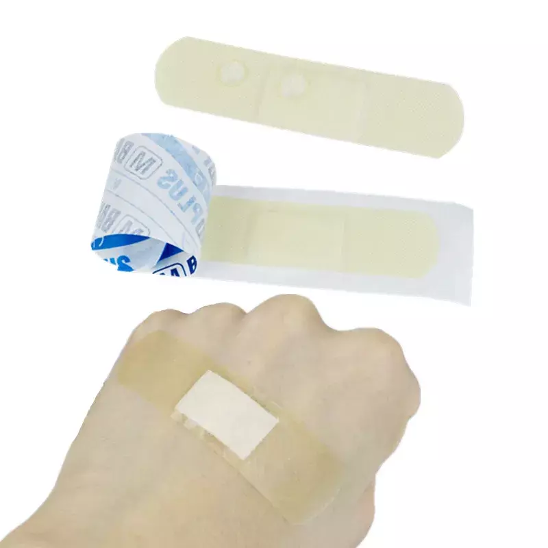 Patch de pele elástica impermeável para crianças, band aid translúcido, primeiros socorros, bandagens adesivas, gesso, crianças, 50pcs por conjunto