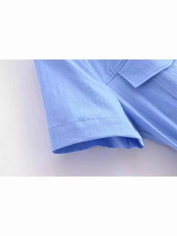 Vestido midi plissado de manga curta feminino, estilo casual de camisa, cinto largo, retrô, botão para cima, nova moda