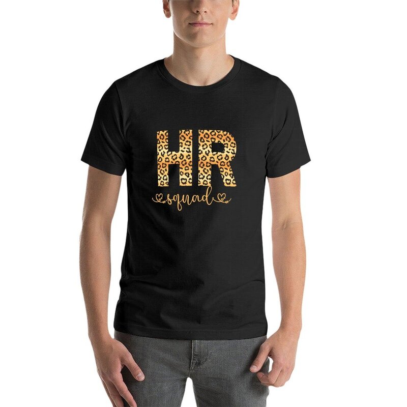 HR-Recursos Humanos Squad T-shirt para homens, roupas de treino, camisetas fofas, tops fofos