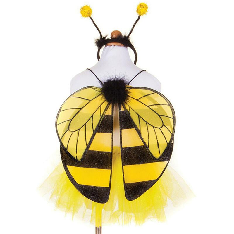 Diadema de ala de abeja para niños, diadema de Cosplay, vestido de fantasía creativo, tocado para mascarada, juegos de rol, Carnaval, fiesta, Festival