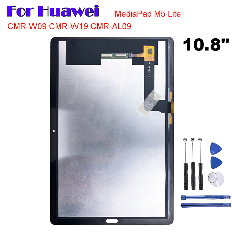 AAA + สำหรับ Huawei MediaPad M5 10.8 "CMR-W09 CMR-W19 CMR-AL09จอแสดงผล LCD หน้าจอสัมผัส Digitizer ประกอบกระจก