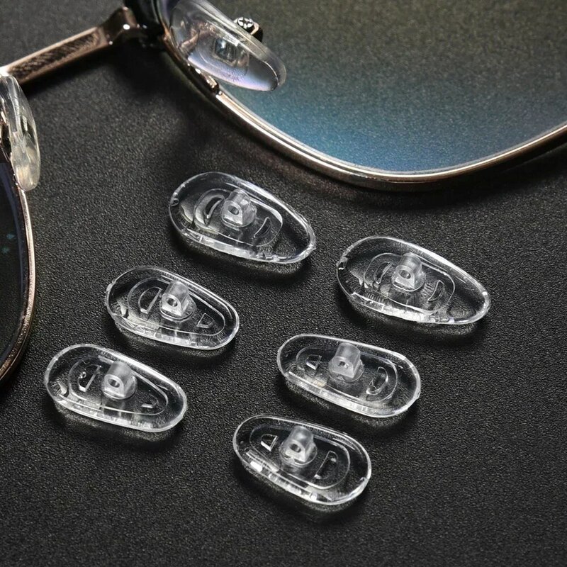 1/30Pairs Nose Bracket Eyeglasses Pads Anti Slip Nosepads Glasses Comfy Silicone Eyewear Air Cushion Silicone Support Non-slip