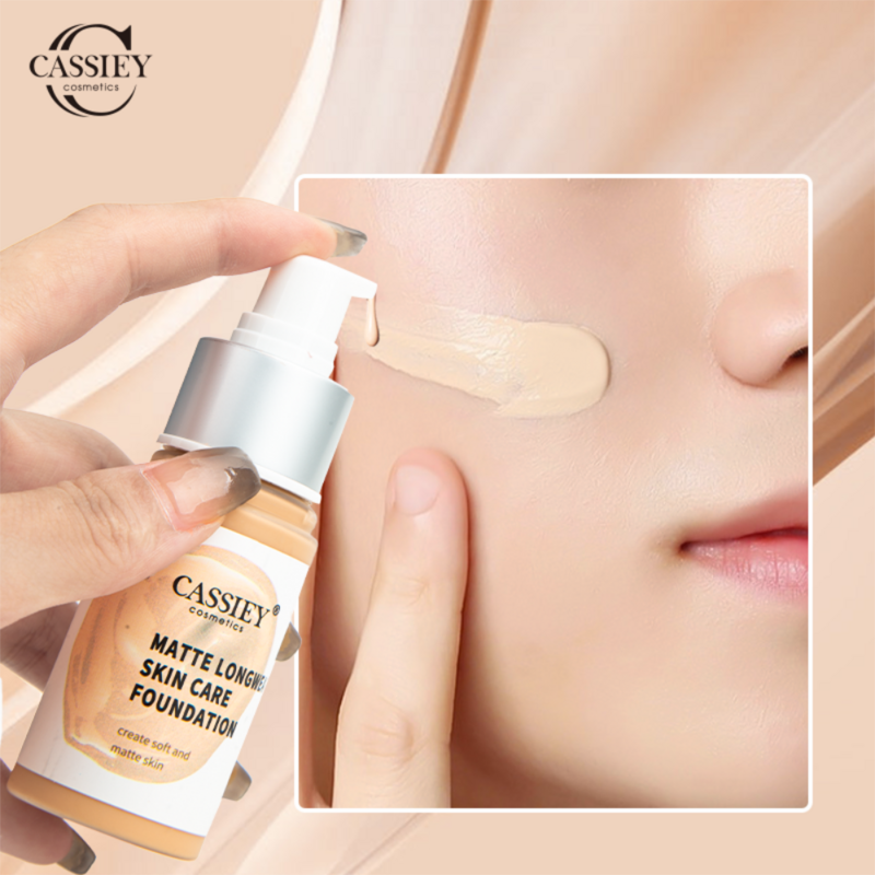 Liquid Foundation 30ml Light Breathable Brighten Skin Oil Control Moisturizing Cosmetics Face Base Cream Cover Dark Circles