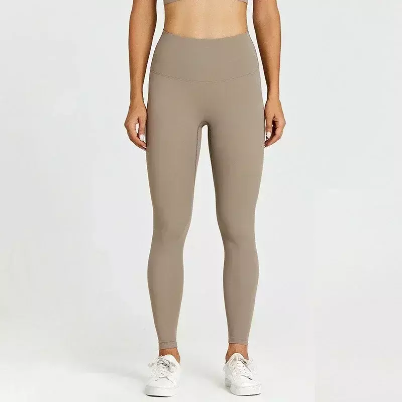 Cytrynowe kobiety wyrównaj wysokiej talii spodnie sportowe do jogi konturowe zakrzywione Booty Push Up legginsy fitness trening bieganie spodnie sportowe