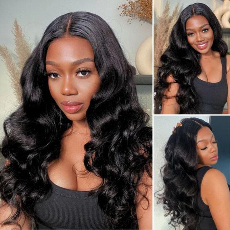 Clearance Sale Body Wave Human Hair Wig 4x4 Lace Closure Wig Brazilian Remy Human Hair Lace Frontal Preplucked Wig