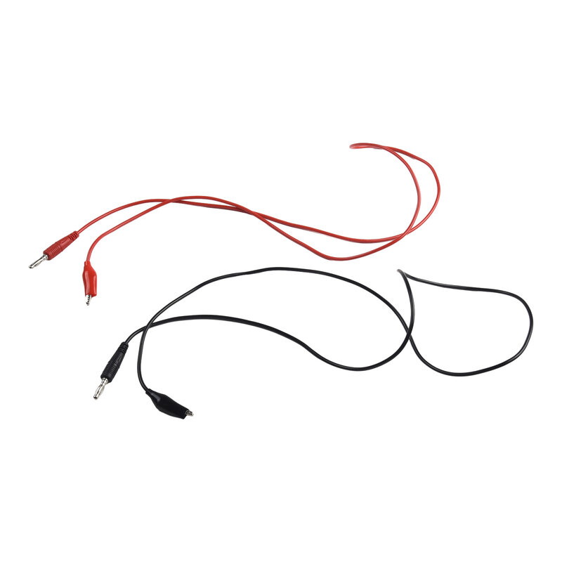 Dual Wire Jacaré Clips para Multímetro, Medir Ferramentas, Linha de Cabo, Equipamento Fácil Uso, 1 Par, 104cm