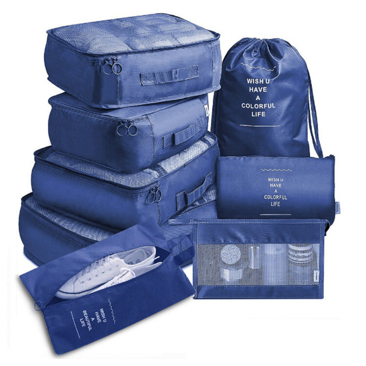 8/6/1/Set Grote Capaciteit Bagage Opslag Tassen Voor Verpakking Cube Kleding Ondergoed Cosmetische Travel Organizer tas Toiletartikelen Pouch