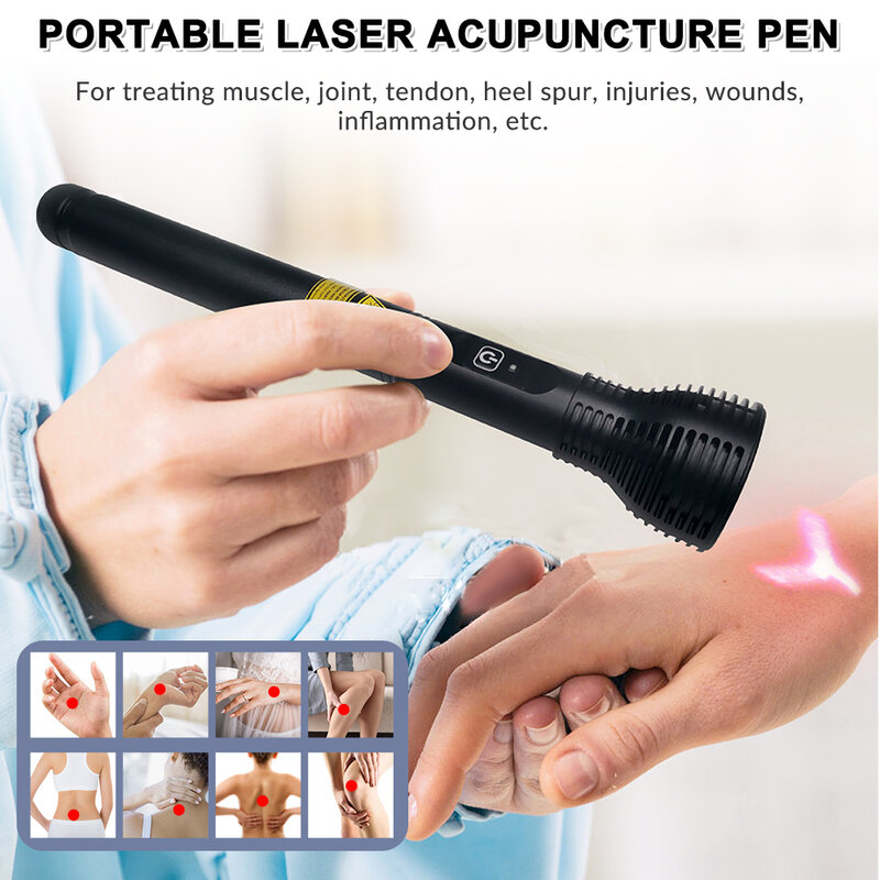 Free Shipping ZJZK 600mW Laser Acupuncture Pen Therapy for Whole Body Massage Physiotherapy Equipment