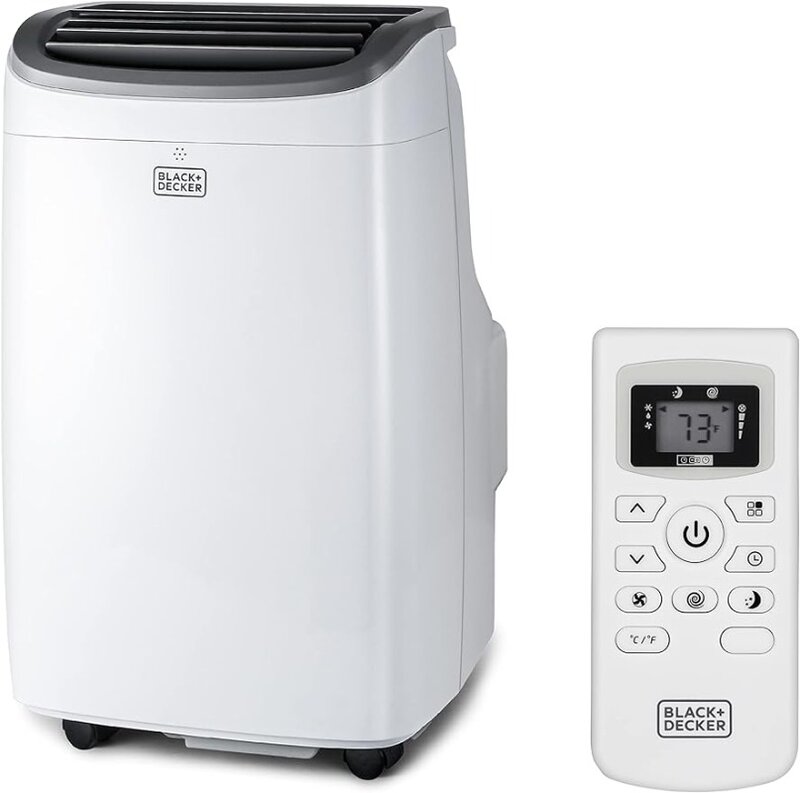 10,000 BTU Portable Air Conditioner up to 450 Sq. ft. with Remote Control, White