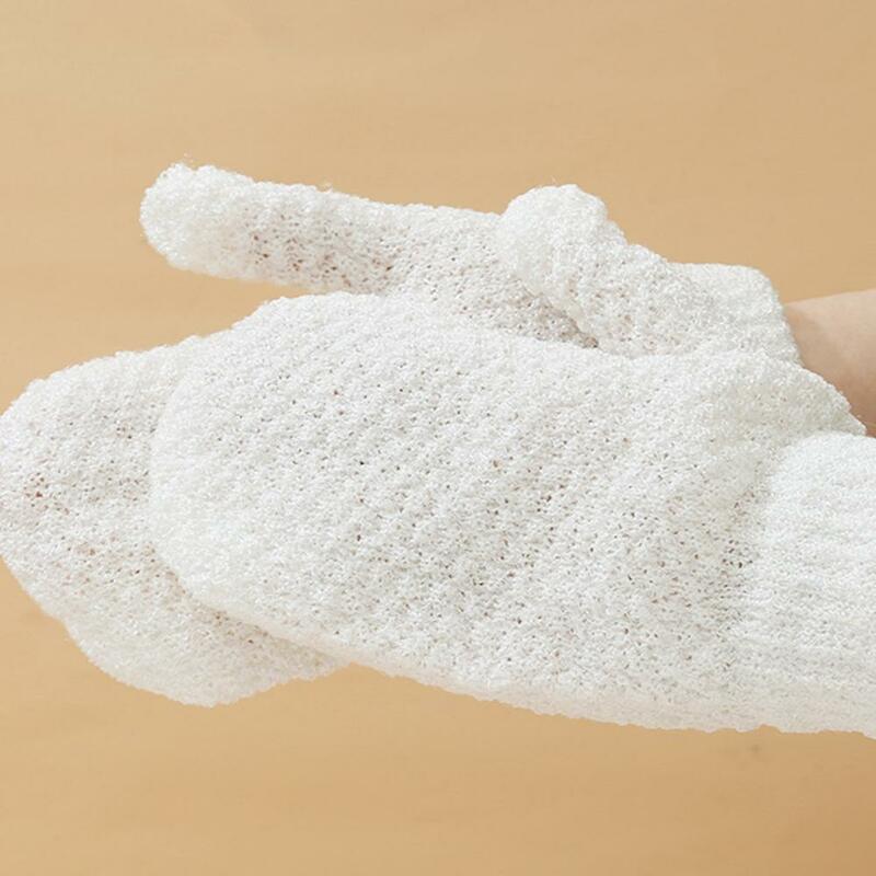 Guantes reutilizables útiles para lavar la piel y exfoliar el cuerpo, manopla, toalla de baño, diseño ergonómico para salón de belleza
