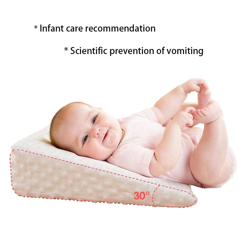 Almohada de cuña con espuma viscoelástica para bebé, soporte corporal para dormir bien, anti-tobillos