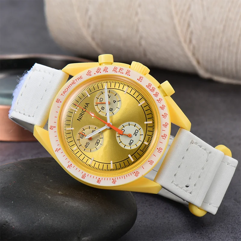 Jam tangan kronograf untuk pria, arloji merek asli kualitas terbaik, jam tangan kronograf, seri Replica Planet AAA, untuk pria