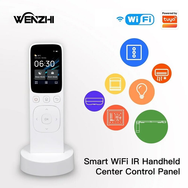 Wifi IR uniwersalny zdalny centralny panel kontrolny bezprzewodowy ekran dotykowy ręczny przełącznik sceny Tuya inteligentne życie dla automatyki domowej