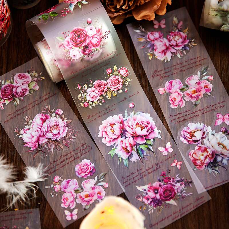 6packs/LOT The flower festival blooms along the way series markers photo album decoration PET tape
