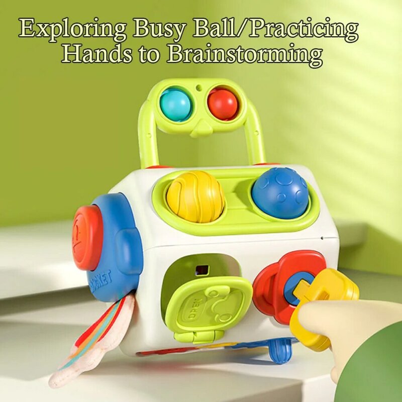 교육용 플라스틱 팔면체 큐브 장난감, 지능 성장 자극, 어린이 장난감