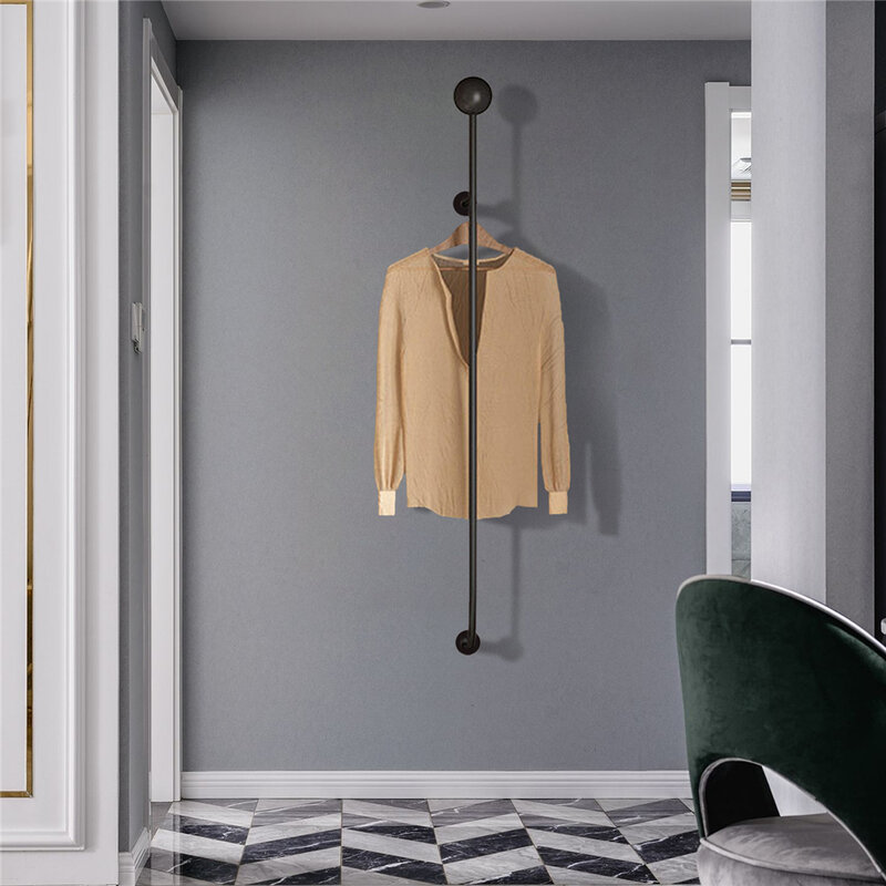 Modernes Design Wand garderobe Hutablage robuste Metall garderoben ständer für Kleidung