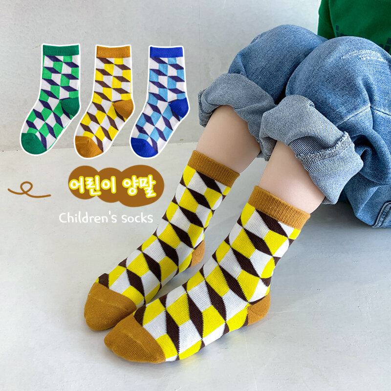 От 1 до 9 лет новые детские носки черные белые шахматные Детские Носки дышащие мягкие хлопковые спортивные носки для мальчиков и девочек