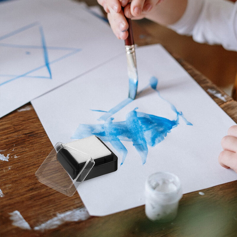 15 stücke leere Kinder Tinten Pads DIY Tinte Finger abdruck Handabdrücke Quadrat Kinder Tinten Pads Vorlage Färbung Craft Board Ersatz