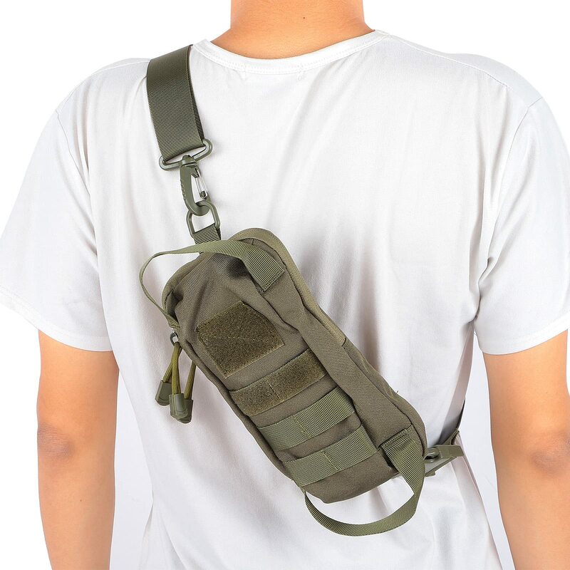 Torba na klatkę piersiowa taktyczny dla mężczyzn wojskowy wodoodporny zestaw z paskiem na ramię do wędrówek na świeżym powietrzu na kemping polowania Trekking