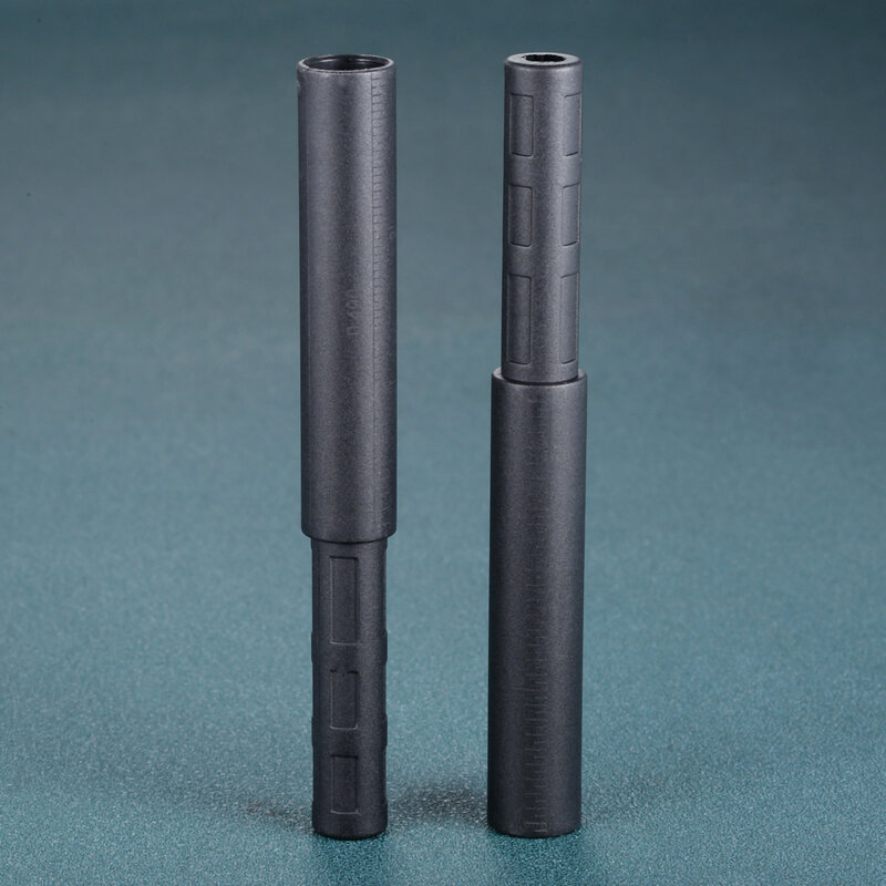 10Pcs Schwarz Golf Club Carbon Faser Verlängerung Stangen Kit Butt Extender Stick für Eisen/Graphit Welle Putter Golf zubehör 125mm