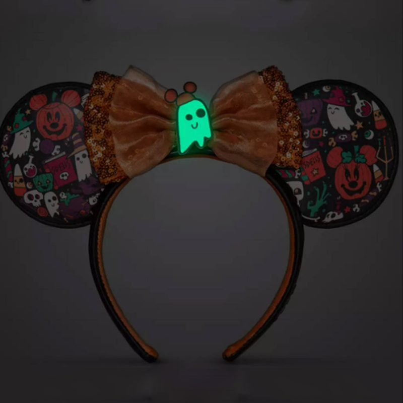 Disney Minnie Mickey Tai Đầu Ngày Lễ Tiệc Kim Sa Lấp Lánh Mũ Đội Đầu Cung Tai Trang Phục Đầu Cosplay Sang Trọng Người Lớn/Trẻ Em Quà Tặng