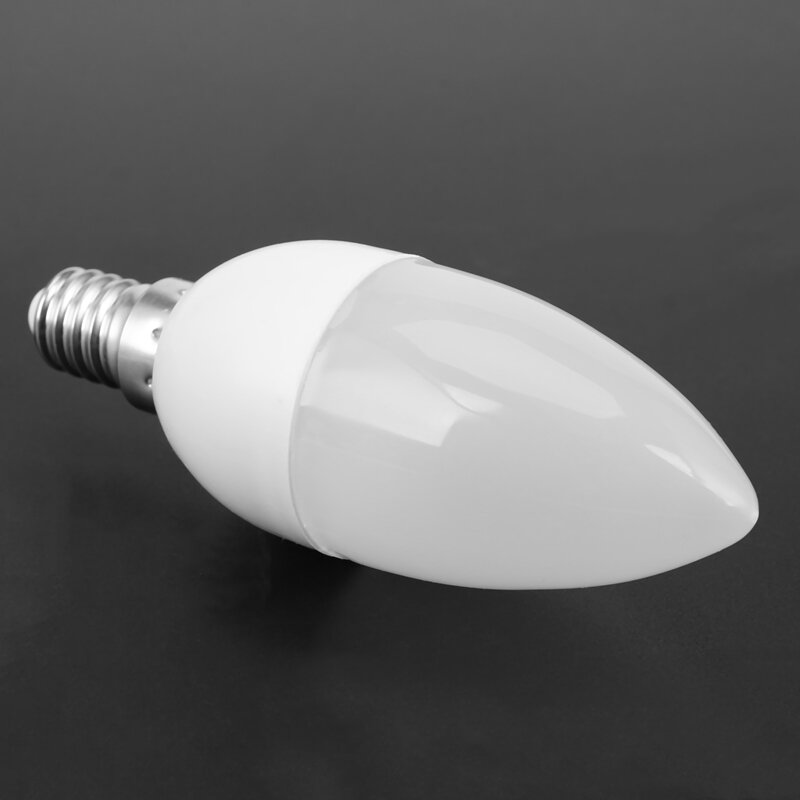 Lámparas LED de 18 piezas, bombillas de vela, 2700K, AC220-240V, E14, 470LM, 3W, blanco frío