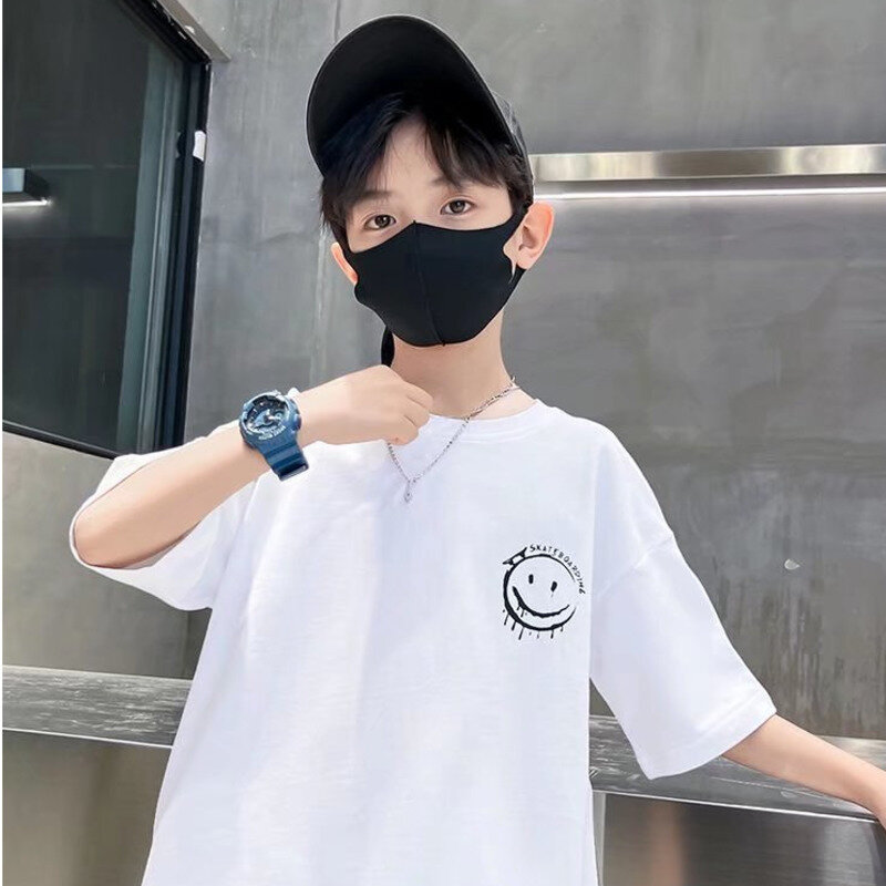 Boys Cartoon Short-sleeved T-shirt Children's Clothing Summer Children's Half-sleeved Top Baby Bottoming Shirt Korean Version