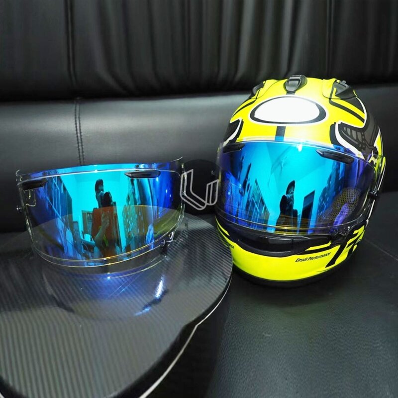 Lente do capacete viseira da motocicleta escudo do capacete lente viseira rosto cheio fácil fixação usado para rx7x ne0