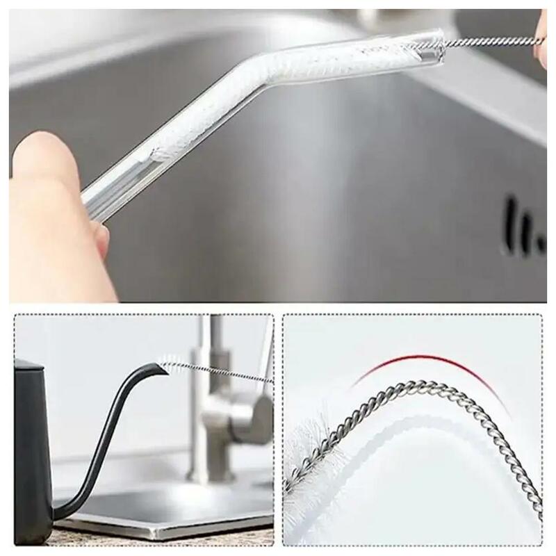 7pcs/set Straws Replacement With Cleaning Brushes Plastic 20/30/40 Oz Compatible Reusable Clear Straws With Cup H1f2