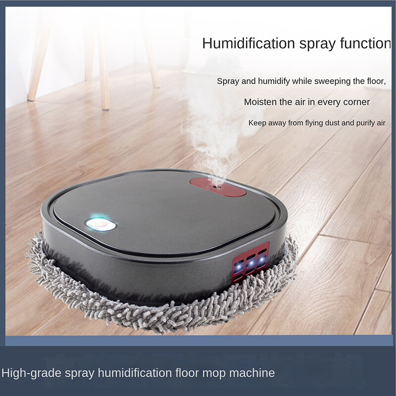 Умный робот-пылесос с функцией сухой и влажной уборки