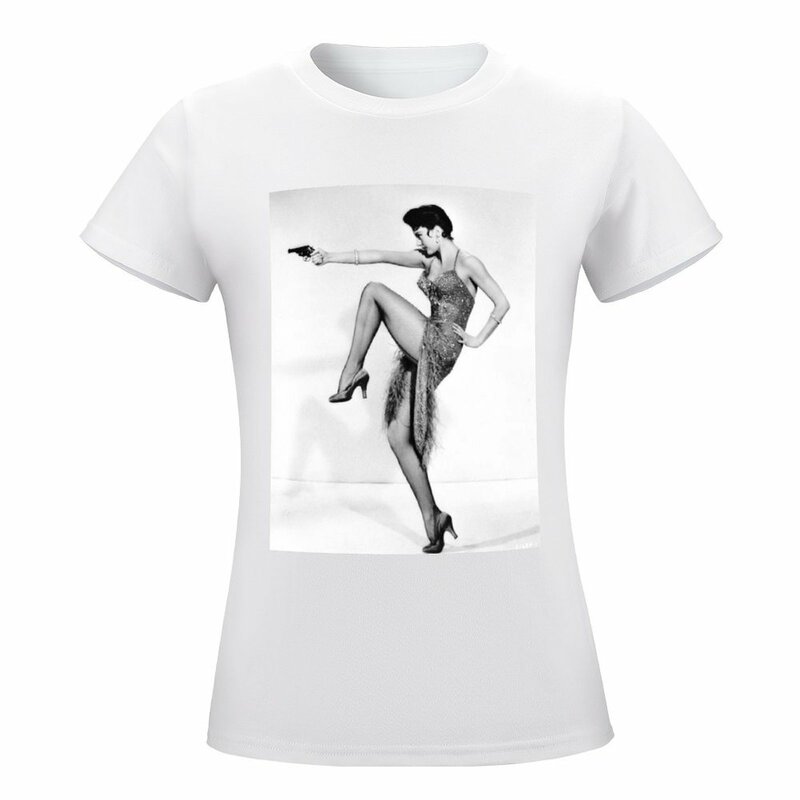 Bond girl Style Print T-shirt graphics oversized summer clothes tshirts woman