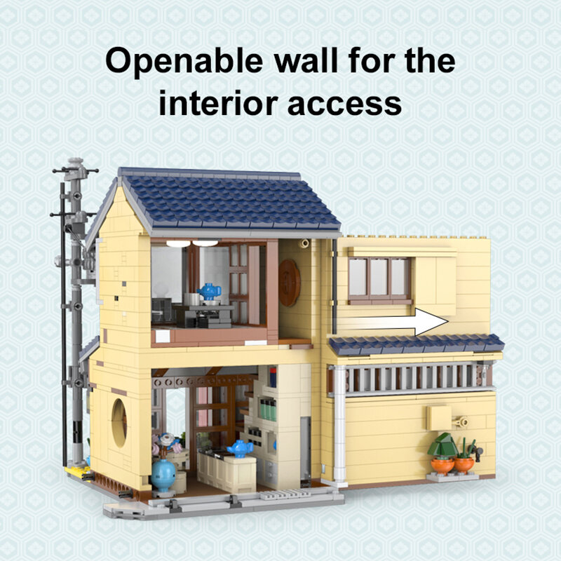 1200 pçs cada led cidade japonês loja de chá casa arquitetura blocos de construção amigos loja figuras tijolos brinquedos para presentes do miúdo